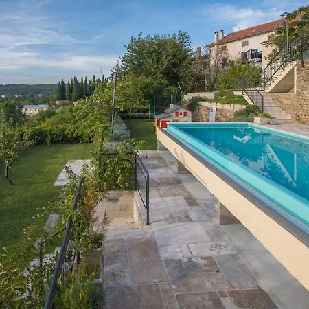 Villa Belle With Pool For Max 12 Persons In Oprtalj